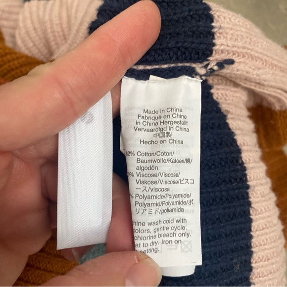 Madewell Thompson striped knit pullover sweater S - Picture 6 of 9